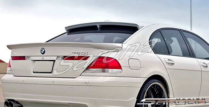 Custom BMW 7 Series Roof Wing  Sedan (2002 - 2008) - $390.00 (Manufacturer Sarona, Part #BM-023-RW)